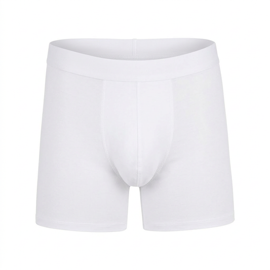 Men's Boxer Brief with Pouch - White